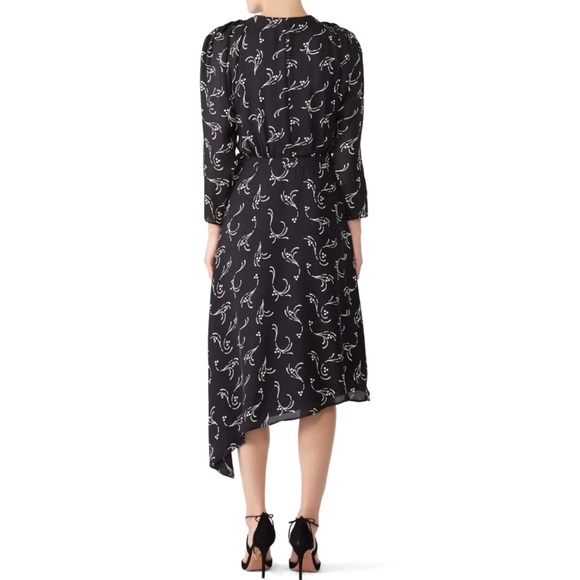 JOIE • Acantha Asymmetrical Wrap Silk Dress - Picture 15 of 16